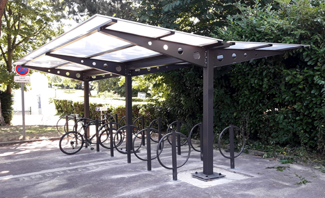 1 abri vélos modèle VERNON - 16 Bornes Vélos modèle Pornic - Hôpital Porte Verte (78) Versailles
