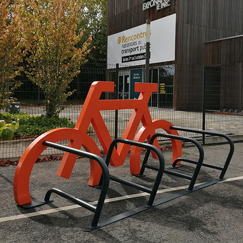 Rack vélos design pour installation temporaire