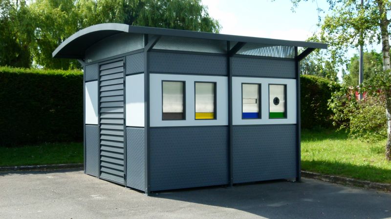 Abri Plus Le Beauvais Parc Local pour tri selectif ordure ménagère et encombrant