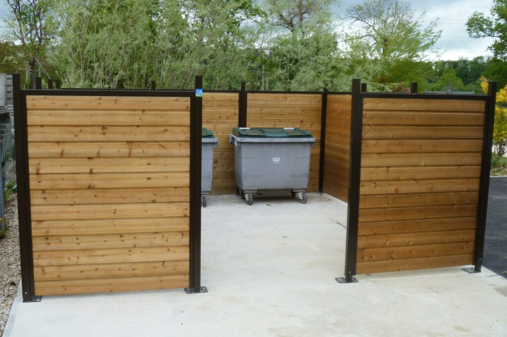 ABri plus - Cache poubelles en bois - CC Marne Rognon (52) Joinville