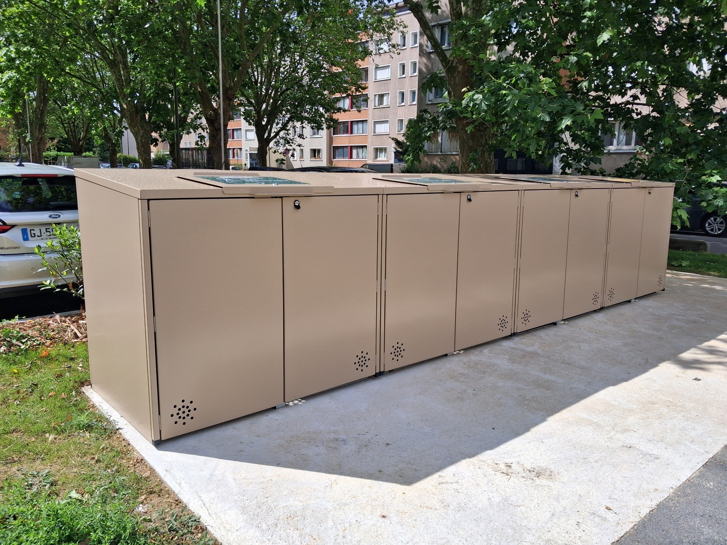 Abris poubelles tri déchets Bonnos
