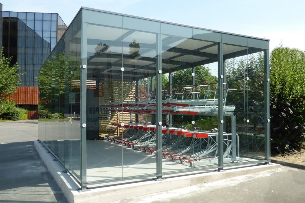 Abri Plus - Garage vélos sécurisé - Modèle Square Plus - Marcq en Baroeul (59)