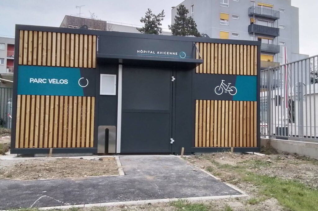 Abri Plus - Abri vélos sécurisé Nomad - APHP Hopital Jean Verdier via UGAP