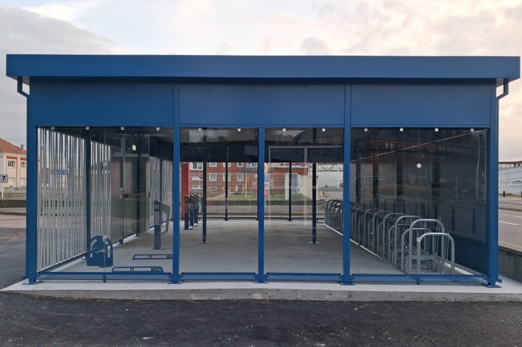 Abriplus - Haropaport (76) Le Havre - Abri vélo sécurisé Modul'ere