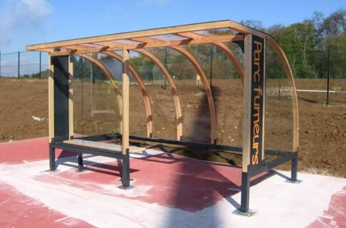 Abri Plus - Abri fumeurs en bois - Modèle Bois de Céné