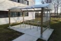 Abriplus - parc à vélos ouvert en bois - modèle DEVOLUY