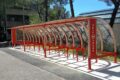 Abri plus - Abri vélos en bois design - Arceaux vélos peints - INRIA Sophia Antipolis (06)