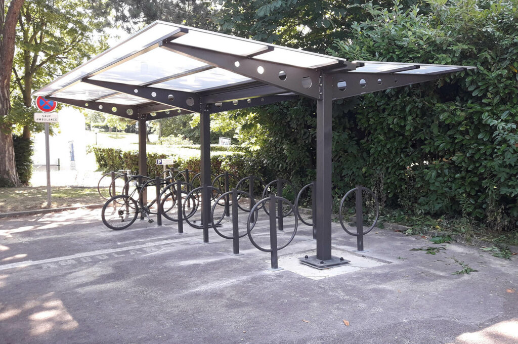 Abriplus abri vélo ouvert modèle Vernon (78)-Versailles