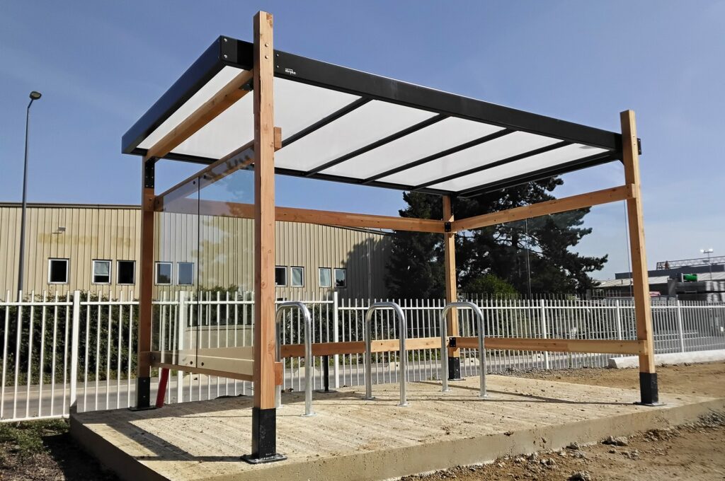 Abriplus - Abri vélos structure bois Naturelli