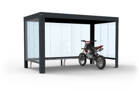 Abri Plus - abri motos Pescara - 3D