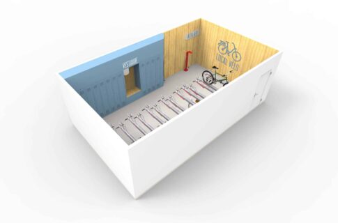 Abriplus - Aménagement de local à vélos