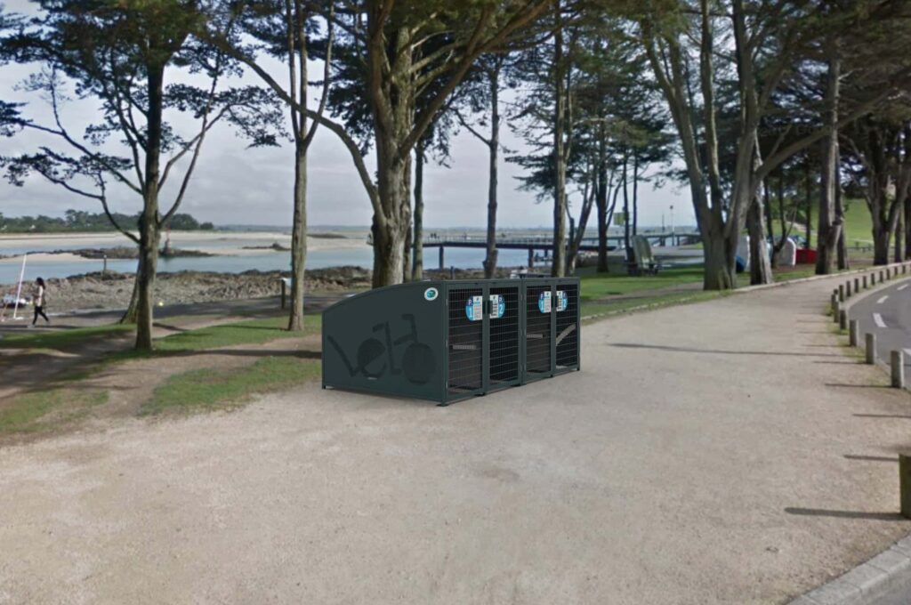 Services vélos - Etude - Implantation 3D - Consigne vélos VELBOX ANGERS