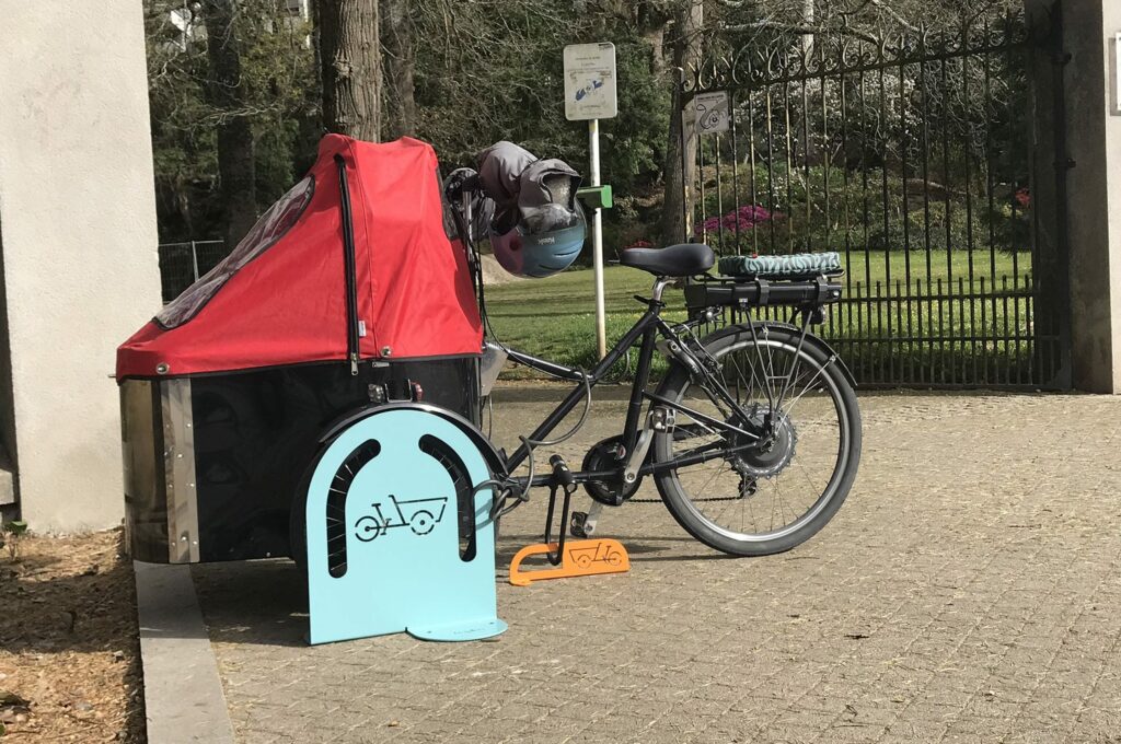 Abriplus - Borne vélo cargo - Sécurité des vélos cargos - Nantes (44)