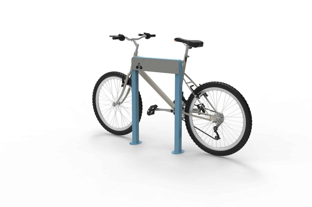 Abriplus - Borne NEO bicolore pour attacher les vélo