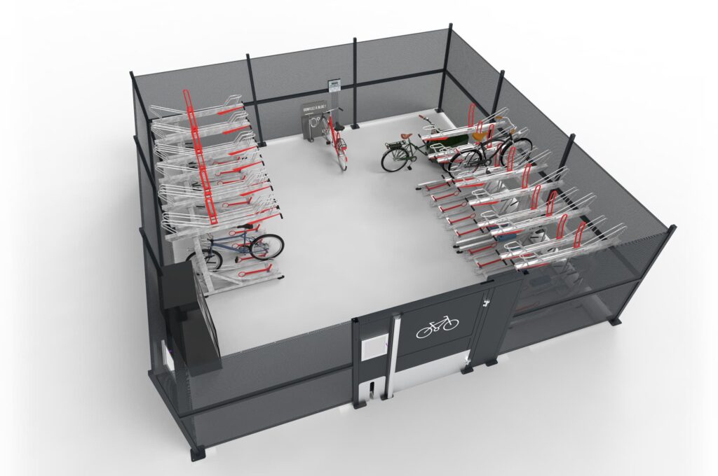 Etude d'implantation supports et équipements vélos dans parking en ouvrage