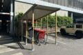 Abriplus - Abri Chariots Bois TPI70 toit tôle - Super U (73) Bourg St Maurice