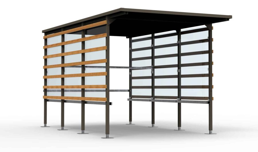 Abriplus-Abri GMS-TP50 Verre et Bois
