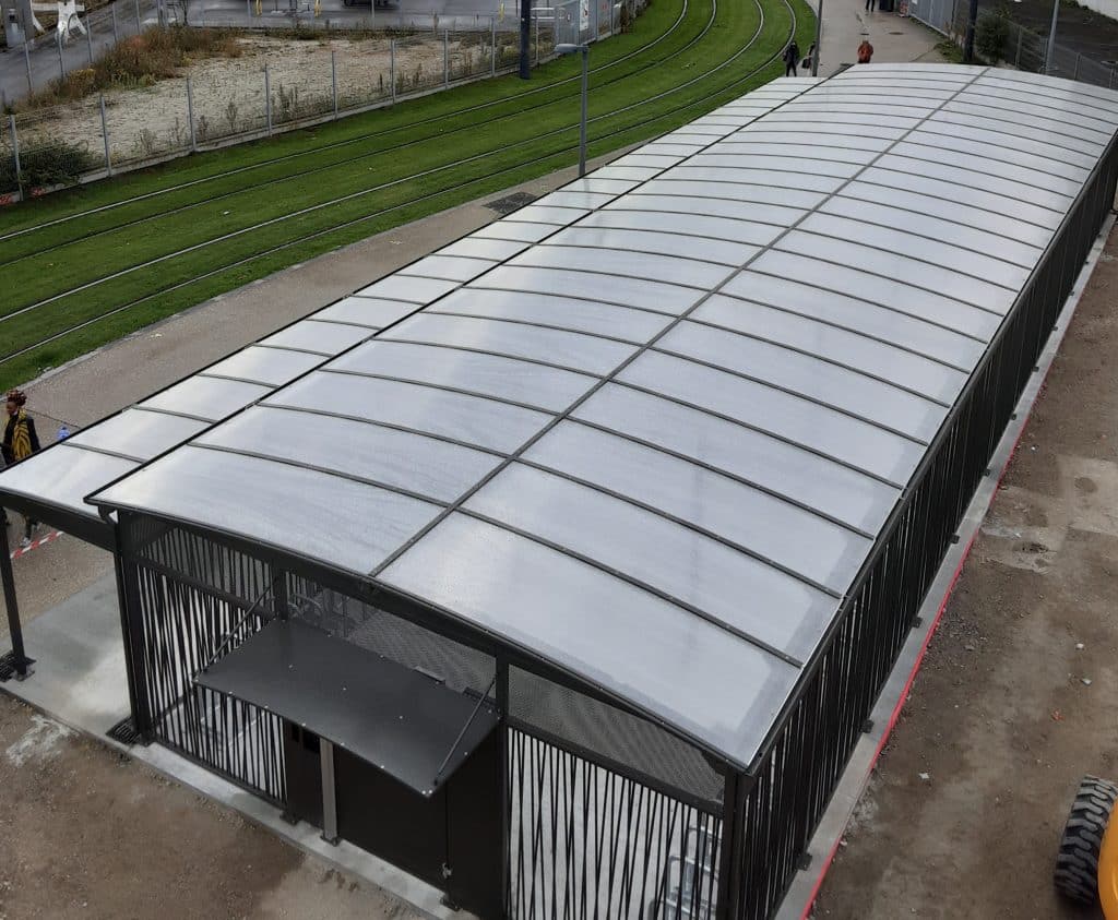 Abri vélo ModulEre - Abri vélo sécurisé - Gare de Tours (37) - Vue 2