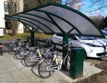 Abri 2 roues (vélo-moto) - Beaupréau - Simple vert - AGGLO SACLAY ORSAY (91)