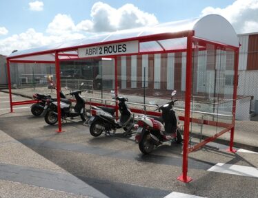 Abri 2 roues (vélos-motos) - Combrailles - Double rouge - ALLIANCE ELABORES Fourcamont (76)