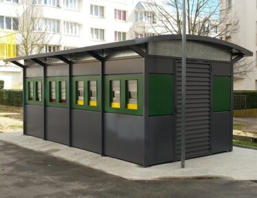 Abri conteneur fermé - Beauvais Parc - vert  trappes - Courcouronnes (91)