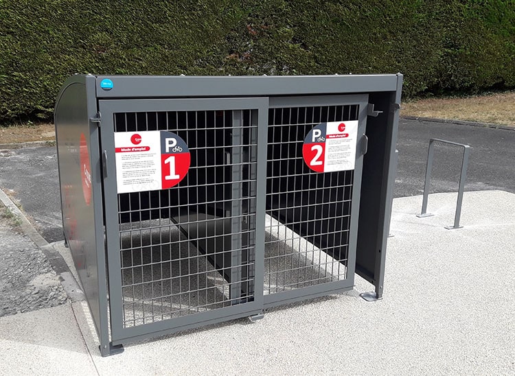 Abriplus - 9 Boxs velos en libre service  pour le CROUS de Poitiers (86) Jaunay Clan