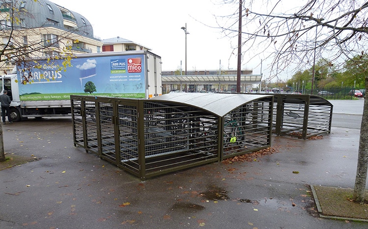 Abri Plus - Abri à  vélo - Consignes vélos sécurisées - Modèle Vel Box Angers - Mairie Achères (78)