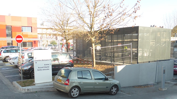 Abri Plus - Abri pour vélos - Modèle Square Plus - CHI - Montreuil (93)