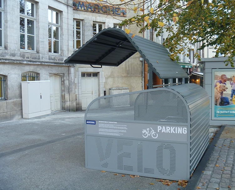 Abri Plus - Abri résidentiel Cooma - Bikehangar - Place des Cordeliers à Auxerre (89)