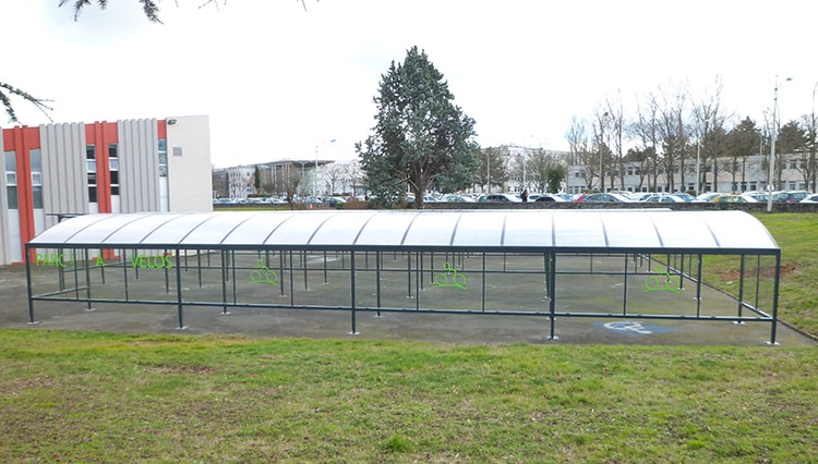 Abri Plus - Abris vélos ouverts - Modèle Grand lieu -  Université de Poitiers (86)