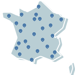 Carte des réalisations (abris vélos, abris poubelles, abris fumeurs...)