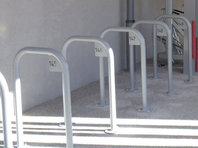 Abri Plus - Installation de bornes vélos numérotées pour le rangement des deux-roues dans le local vélo de la Gare de Clermont Ferrand (63)