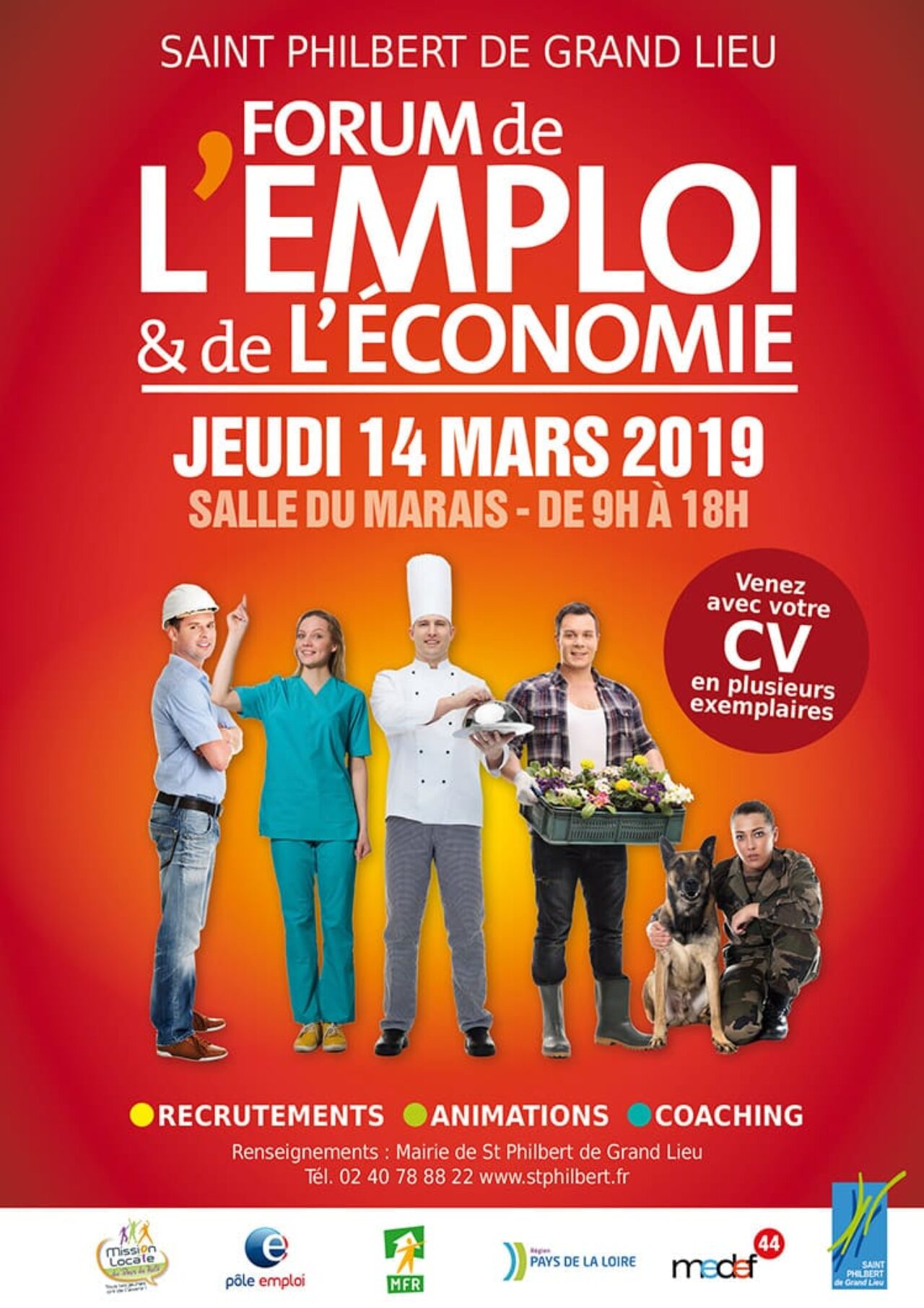 Abri Plus au forum de l'emploi de St Philbert de Grand Lieu le 14 mars 2019