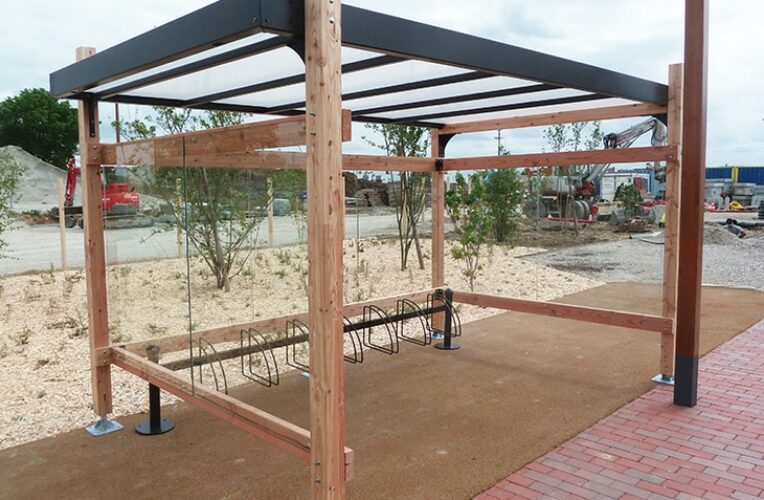 Abri vélos - Naturelli - Simple 7 supports velo - CASINO FENOUILLET (31)