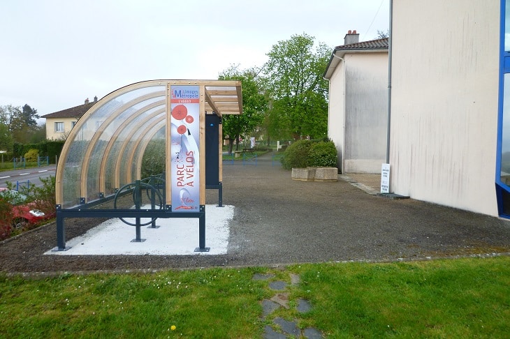 Abri vélos motos ouvert - modèle Bois de Céne - Limoges Métropole Limoges 87