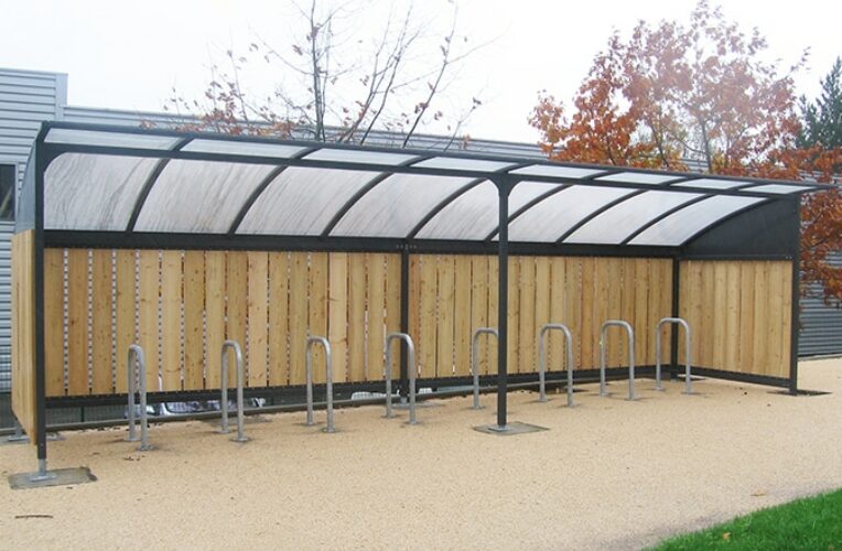 Abri vélos ouvert - Ambroise - Double 8 bornes - DELTA INDUSTRIES NANTES (44)