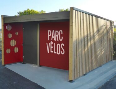 Abri vélos sécurisé - Square + - Rouge Bois - Vinci Park Dieppe (76)