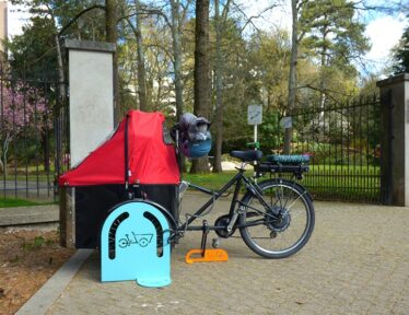 Fixation pour les vélos cargos - borne cargo modèle CargoPark - Nantes (44)