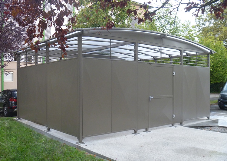 Modul Ere d' Abri Plus - Parkings velos sécurisés financement Alveole - Campus universitaire de Grenoble (38)