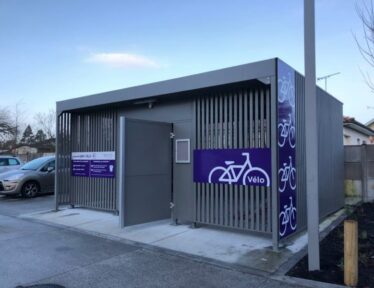 SQUARE PLUS d'Abriplus - Parc vélo TBM à la gare Pessac Alouette (Photo Transport Bordeaux Métropole)