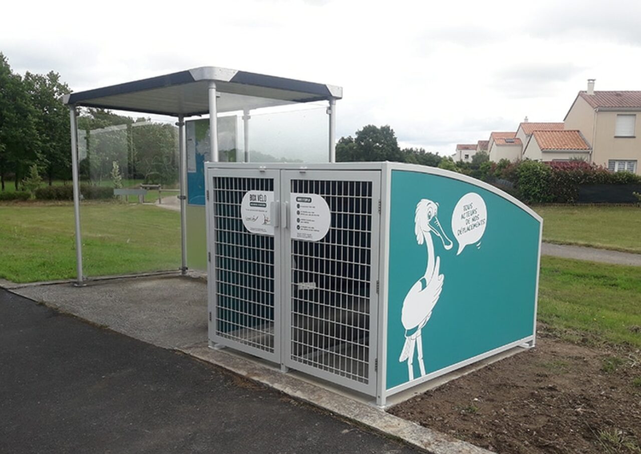 Stationnement velo individuel et sécurisé - Vel'Box - Le Bignon - CC de Grand-Lieu (44)