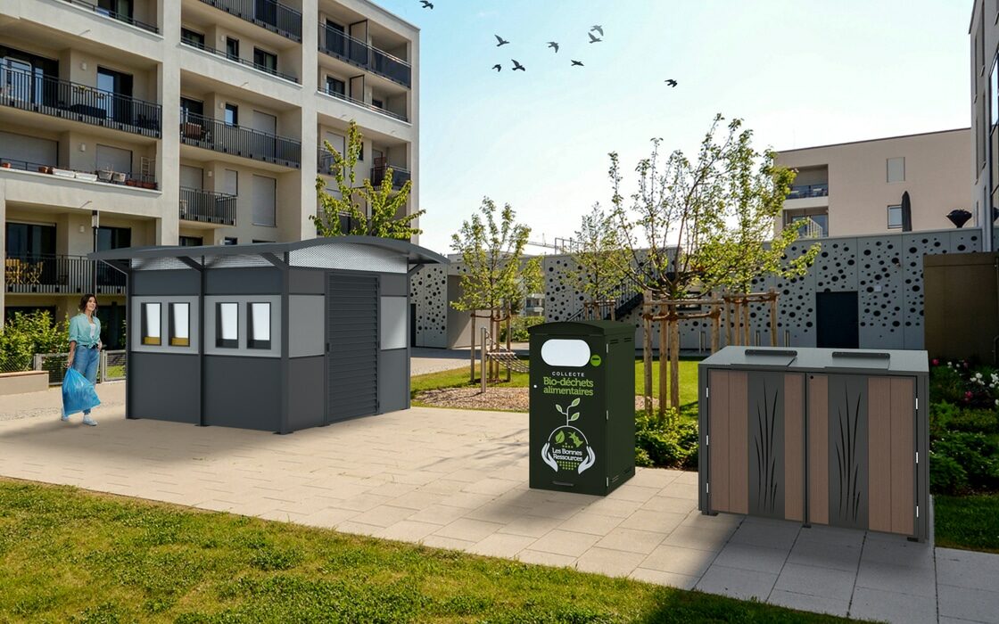 Visuel menu collecte et tri des déchets (abris poubelles, local poubelles, composteurs et accessoires)