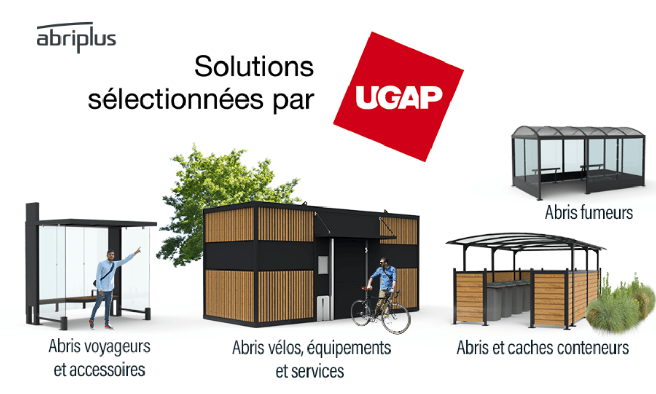Abri Plus - Abris vélos référencés UGAP - Abris conteneurs collectivités