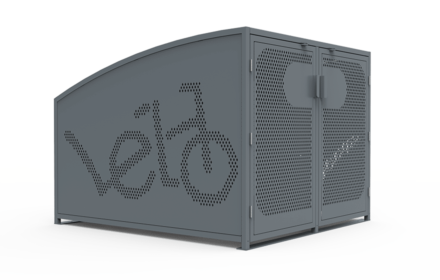 Box à vélos VELBOX motif vélo logo