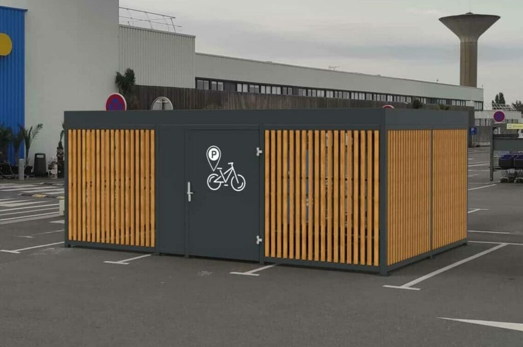 Abri vélos sécurisé - Sur-mesure - Modèle Fleury - Vue 1