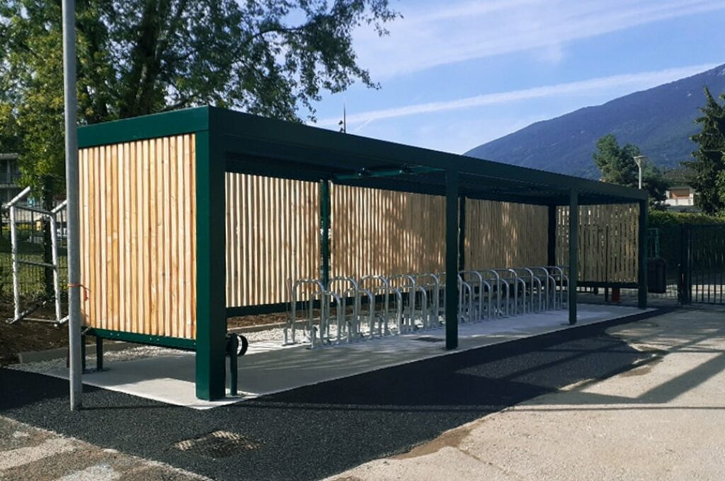 Abri Plus - Parc à vélos et trottinettes en bois - Pescara bois