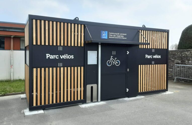 Abri Plus - Abri vélos Nomad sécurisé - Consigne vélo gare Lesneven (29)