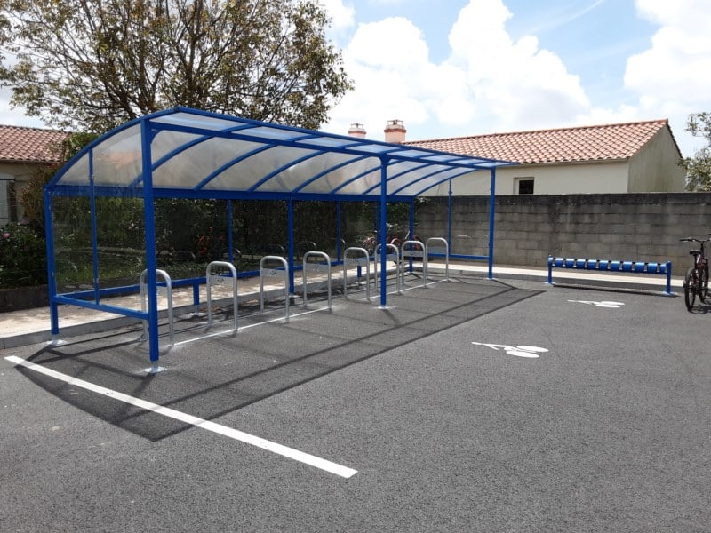 Abriplus - École (85) Commequiers via la Mairie - Abri vélos Grand Lieu