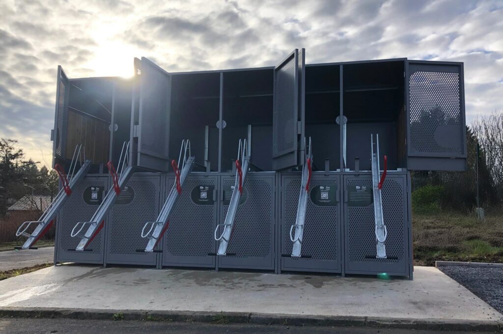 Abri Plus - Consigne vélo à étage - Velbox étage avec rack