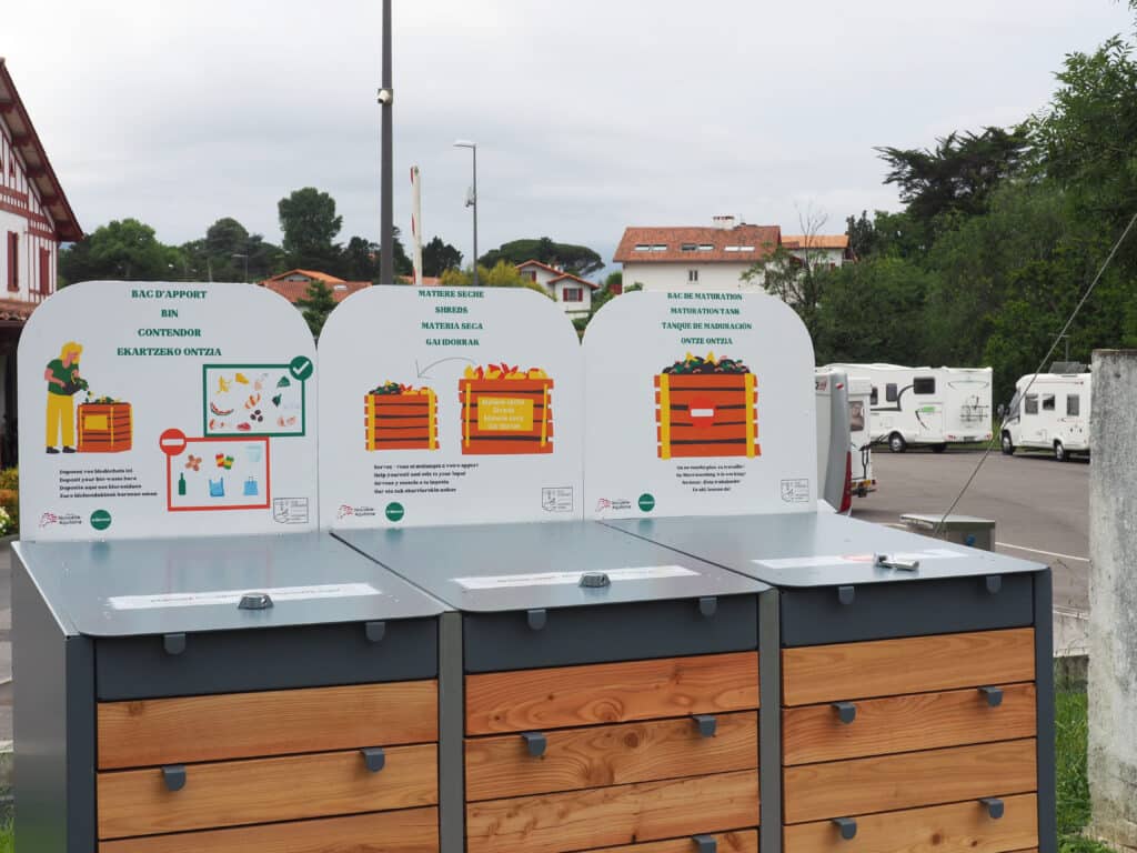 Abriplus - Composteur collectif biodéchets Bio Compost via Tribioval - Hendaye (64)